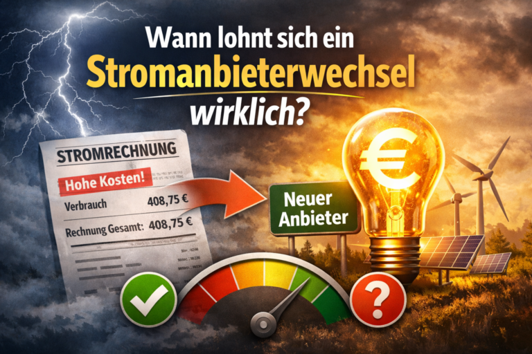 Stromanbieterwechsel sinnvoll